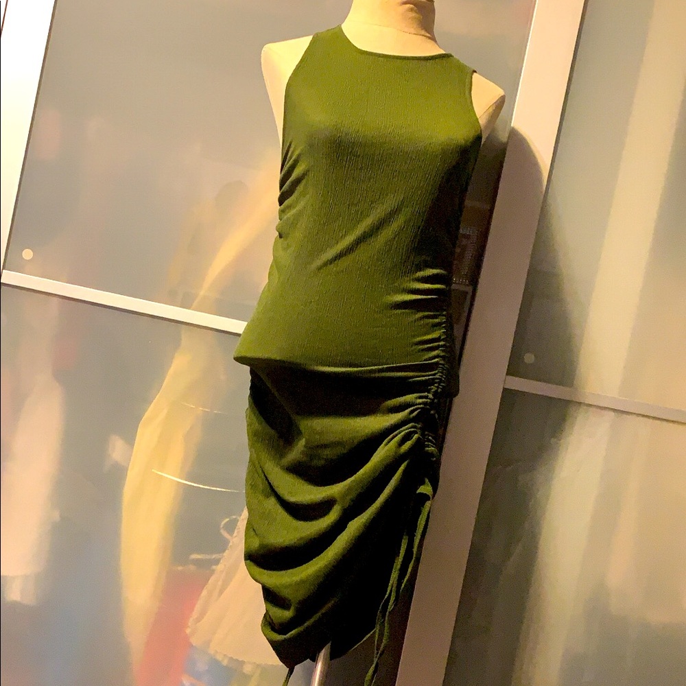 Green night on the town dress